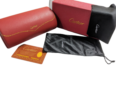 Cartier Rimless CT0046S Sunglasses - Purple Brown